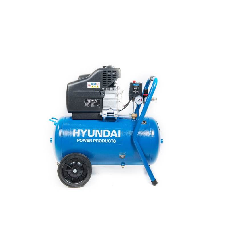Compresor de aer Hyundai HY-AC5002, monofazat, 1600 W, 2850 rpm, 8 bar, 50 l