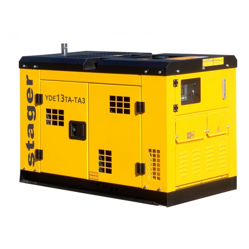 Generator insonorizat Stager YDE13TA-TA3 1158000013TATA3, diesel dual 10kW, 39A, 3000 rpm