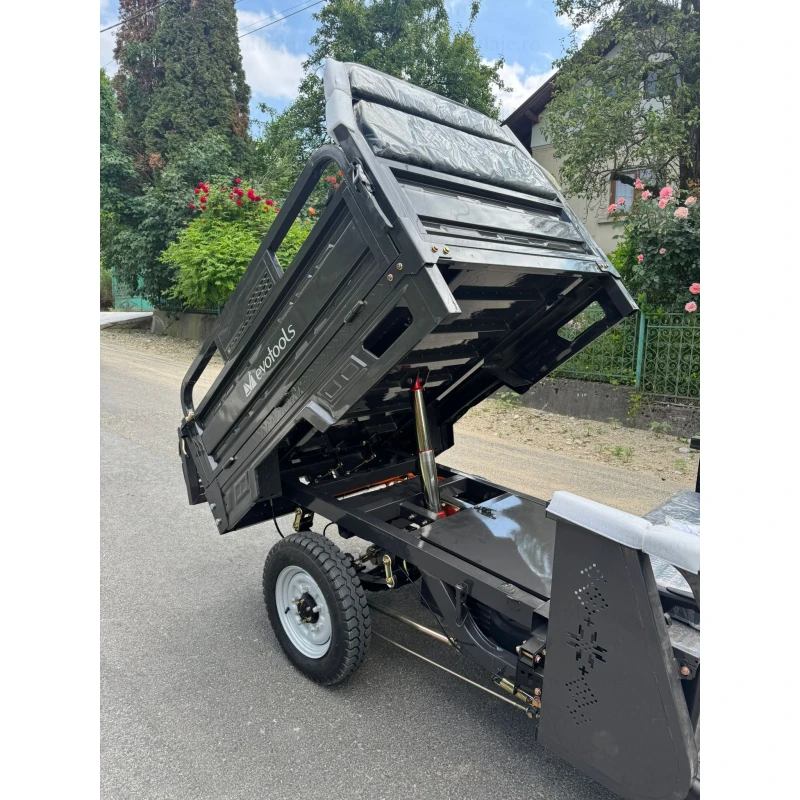 Triciclu Electric Cargo TRCC1500 – Putere maxima 3000W, Baterie 72 V/58 Ah, 25 km/h, Autonomie 60 km, Sistem basculabil hidraulic