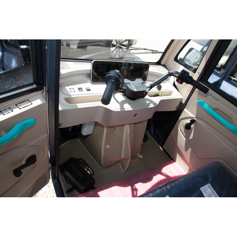 Triciclu Electric Cargo TRCB1500, Putere maxima 3800W, Viteza maxima 25 km/h, Autonomie 60 km in conditii optime, Baterie 72 V/58 Ah, Greutate admisa 776 kg
