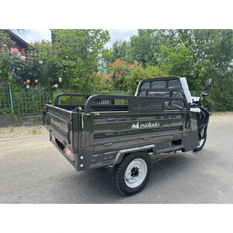 Triciclu Electric Cargo TRCC1500 – Putere maxima 3000W, Baterie 72 V/58 Ah, 25 km/h, Autonomie 60 km, Sistem basculabil hidraulic