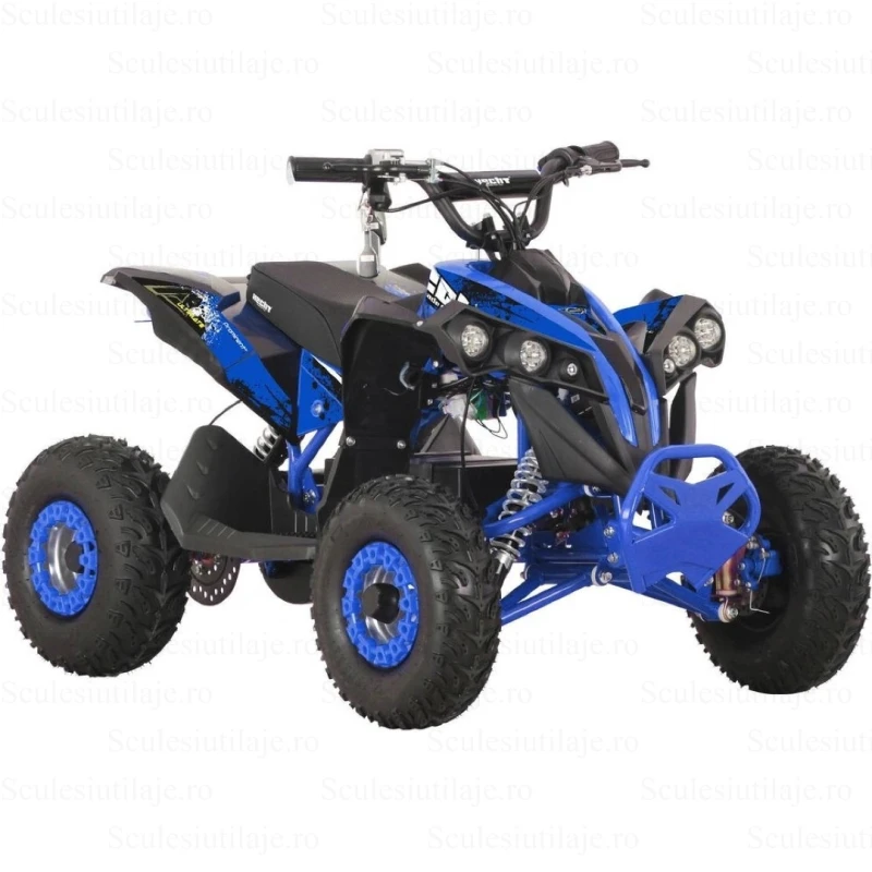 ATV electric HECHT 56120 Blue - 1200W, 48V, autonomie 15 km, incarcare maxima 65 kg