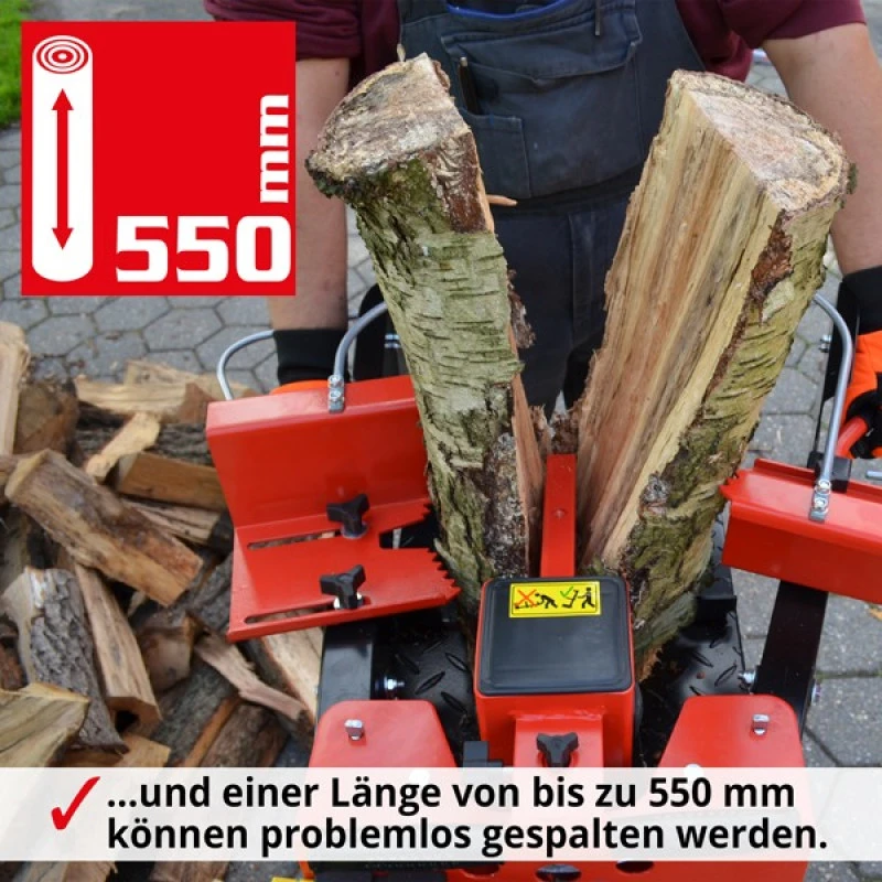 Despicator electric de lemne, vertical, HECHT 6810 Model 2020, 3000 W, forta 8 tone, diametru maxim bustean 30 cm, lungime bustean 55 cm