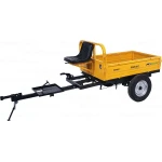 ProGARDEN Campo RM500C remorca 500kg motocultor, 1 osie, prindere bolt, roti profil rutier 5.00-12, 4 prezoane, RIM 3.00B