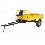 ProGARDEN Campo RM600C remorca 600kg motocultor, 1 osie, prindere bolt, roti profil agricol 6.00-12