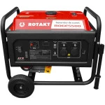 Generator curent Rotakt ROGE5500 putere 5.5 kW 230V benzina pornire manuala AVR roti transport rezervor 25 L