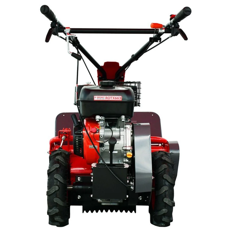 Tocator de vegetatie autopropulsat ROTAKT ROTX663 038549, motor benzina, 9 CP, latime de taiere 70 cm, 4 viteze, 36 cutite