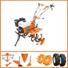 Motosapa RURIS DAC 185, 8.5 CP, 208 cc, roti cauciuc + roti metalice 400 + rarita + plug + dispozitiv cartofi + cultivator