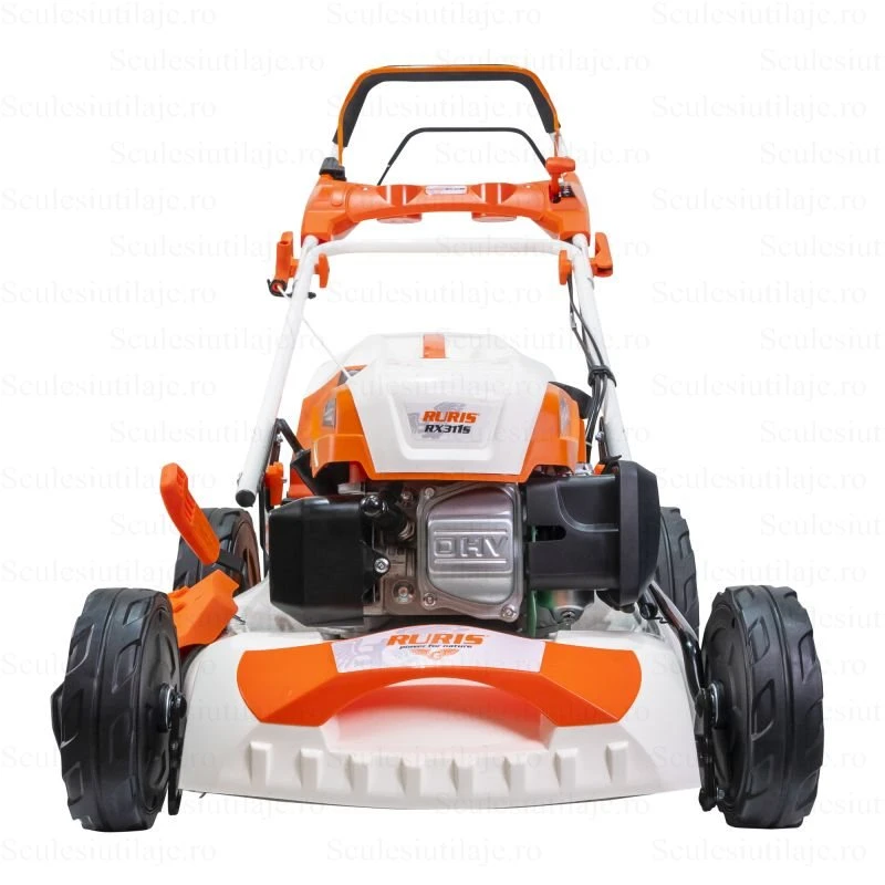 Masina de tuns iarba pe benzina RURIS RX311S 311s2022, motor General Engine, 3.9 CP, latime taiere 460 mm, capacitate sac colector 65 litri
