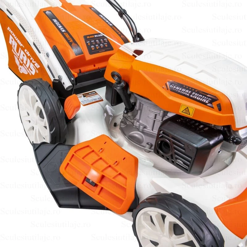Masina de tuns iarba pe benzina RURIS RX311S 311s2022, motor General Engine, 3.9 CP, latime taiere 460 mm, capacitate sac colector 65 litri