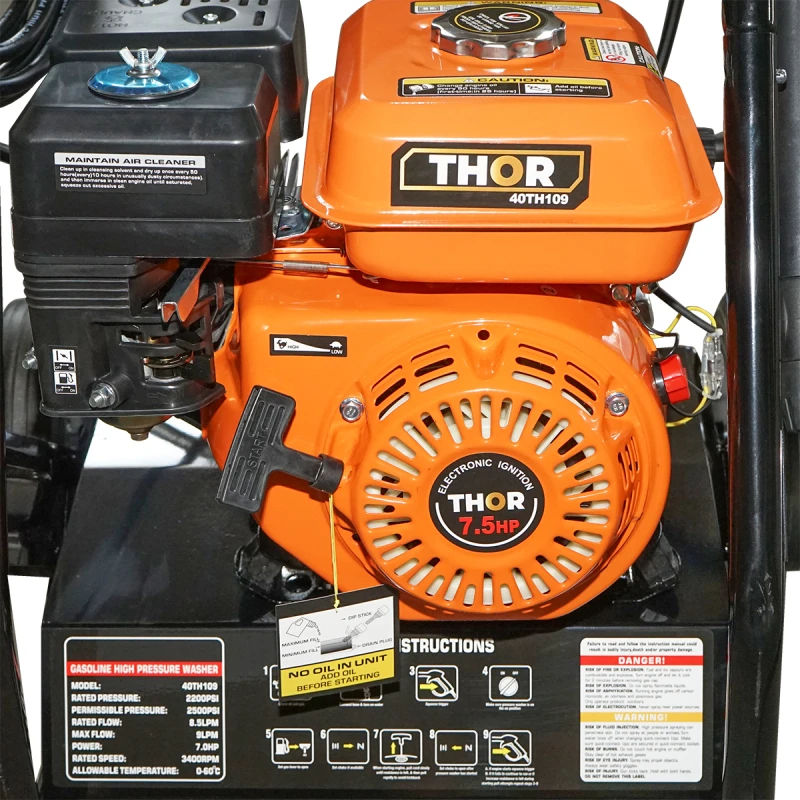 Aparat de spalat cu presiune 7.5CP 20 mpa cu furtun 7.5m si pistol Thor