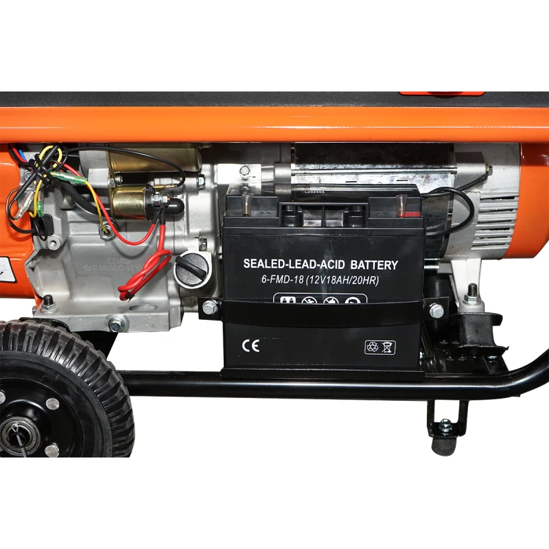 Generator electric 7.2kW/220-380V, motor pe benzina 17CP, pornire electrica/manuala THOR