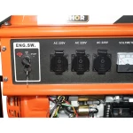 Generator electric 7.2kW/220-380V, motor pe benzina 17CP, pornire electrica/manuala THOR