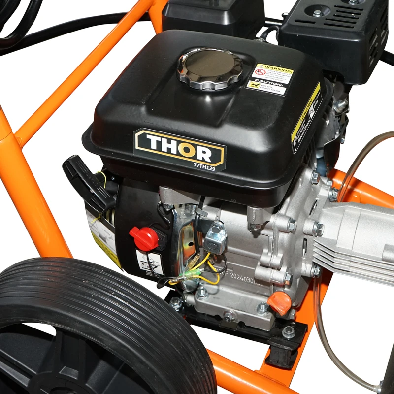 Aparat de spalat cu presiune pe benzina 7CP, 220 Bar, debit 510l/H cu furtun si pistol Thor