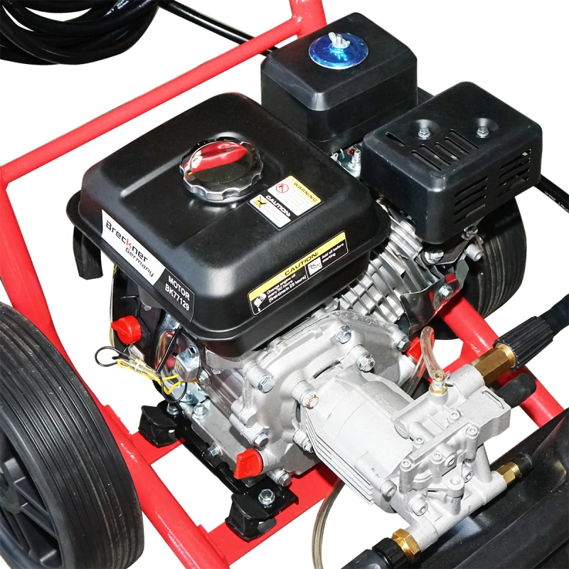 Aparat de spalat cu presiune pe benzina 7CP, 220 Bar, debit 510l/H cu furtun si pistol Breckner Germany