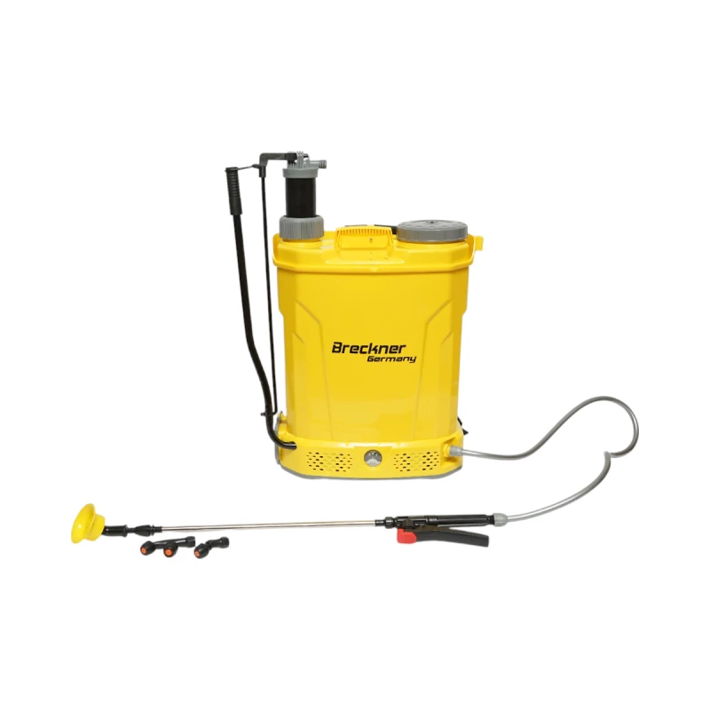 Pompa de stropit vermorel 2 in 1 manuala si electrica rezervor 18L baterie 12V 8Ah debit 3.1 l/min Breckner Germany