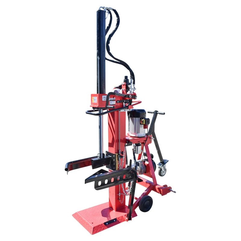 Despicator de busteni vertical trifazat si actionare tractor breckner, 5500 w pres 20 tone lungime bustean 100 cm gros 50 cm