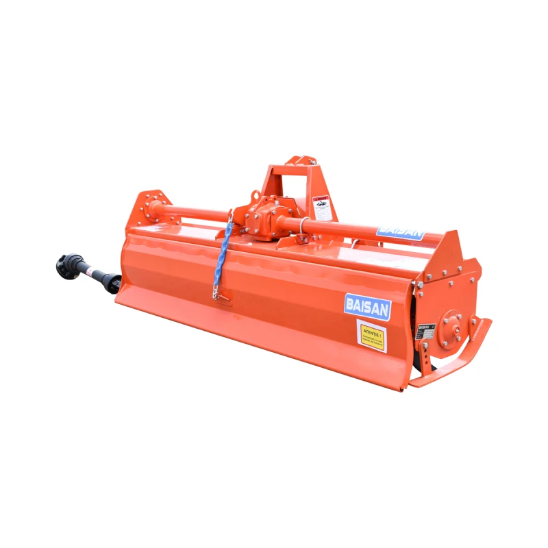 Freza TS81 cu prindere in 3 puncte, cardan inclus, putere necesara 55-75CP, latime de lucru 2m, adancime 12-16cm cu 54 cutite Baisan