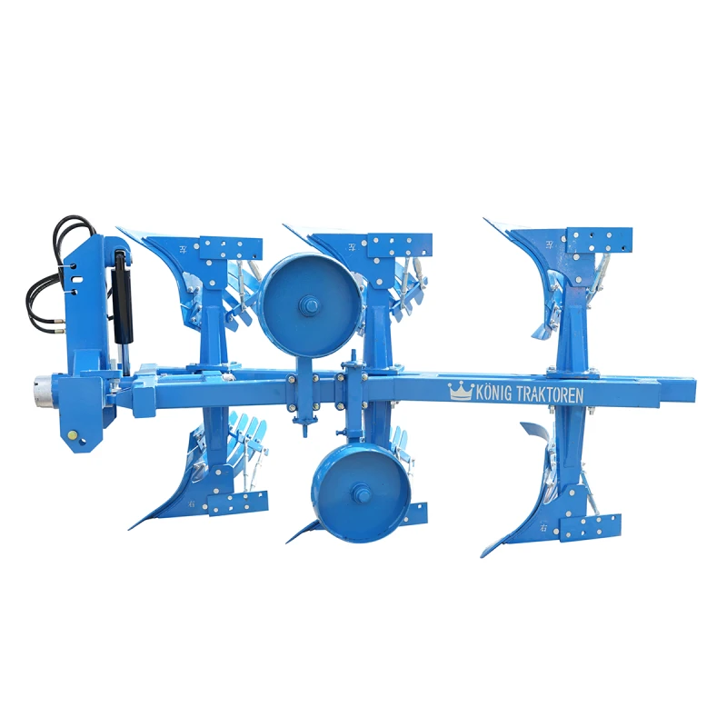 Plug agricol cu 3 trupite si cormane crestate reversibil hidraulic Konig Traktoren