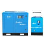 Compresor cu surub 11KW/ 15CP, 1.5mc/min cu uscator Breckner Germany