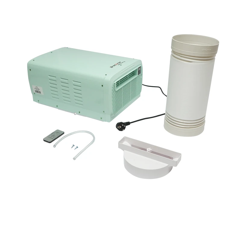 Aparat de aer conditionat portabil 2224 BTU, 280W, 220V cu functie dezumidificare, ventilatie, telecomanda, comenzi vocale, kit instalare inclus Breckner Germany