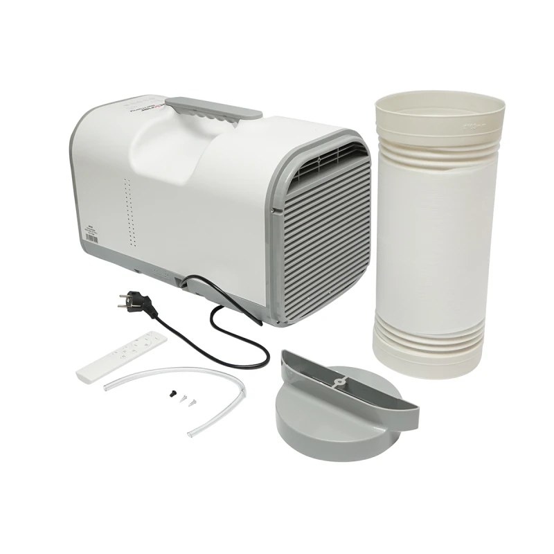 Aparat de aer conditionat portabil 4777 BTU, 600W, 220V cu functie dezumidificare, ventilatie, telecomanda, mod somn, kit instalare inclus Breckner Germany