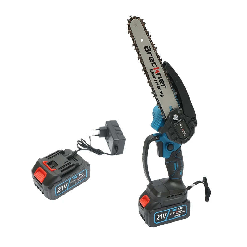 Mini fierastrau electric cu 2 acumulatori 21V, 4Ah Li-ion, 700W, lama 200mm (8 inch) Breckner Germany