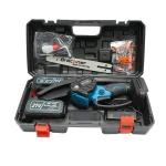 Mini fierastrau electric 700W cu 2 acumulatori Li-ion 21V/4Ah, lama 200mm (8 inch) Breckner Germany