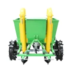 Masina de plantat cartofi pe 2 randuri cu fertilizare, buncar 180kg model Polonia