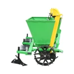 Masina de plantat cartofi pe 2 randuri cu fertilizare, buncar 180kg model Polonia