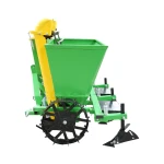 Masina de plantat cartofi pe 2 randuri cu fertilizare, buncar 180kg model Polonia