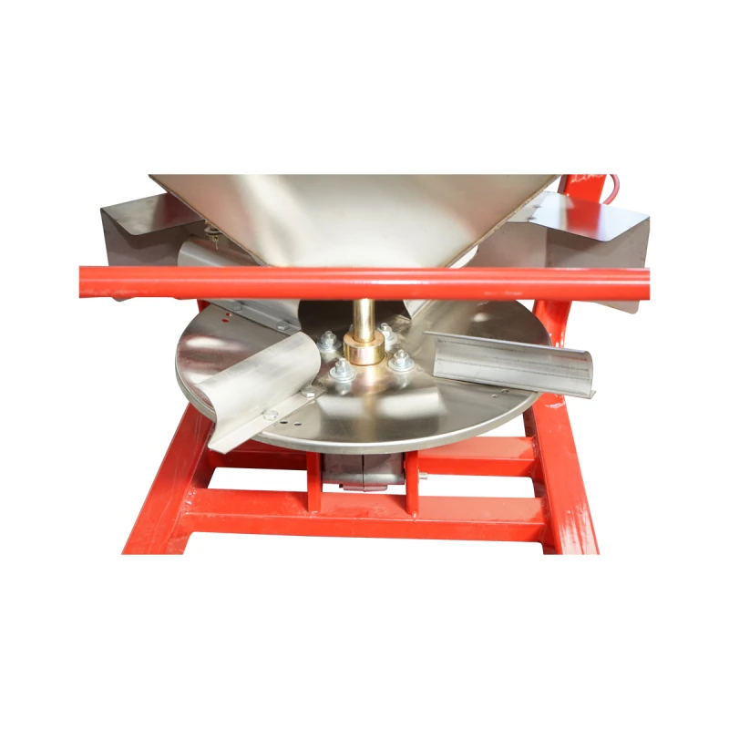 Distribuitor ingrasaminte din inox FLS400 cu cardan inclus si buncar de 400 Kg