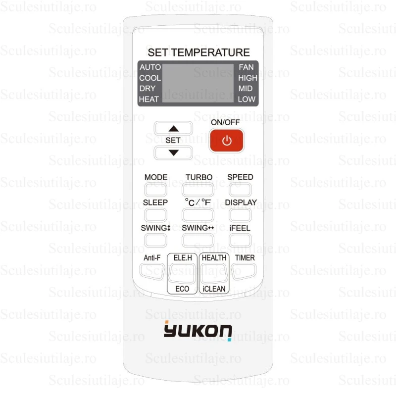 Aparat de aer conditionat Yukon Freedom KW09A1, 9000 BTU, Clasa A++/A+, Inverter, Functie AI, Auto-curatare, Smart Control, Auto-diagnoza (Alb)