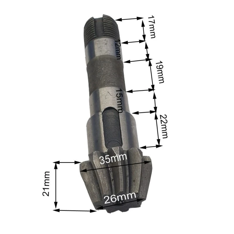 Ax melcat RURIS PS1001ksd-3-78, 9 dinti, pentru motocultor Ruris 1001Ksd