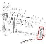 Capac reductor stanga RURIS PS6500k-1-39, pentru motosapa Dac, Ruris, Zimbru, Gigant
