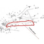 Cablu ambreiaj RURIS PS6500K-2-18, pentru motosapa Ruris, Dac, Gigant, Zimbru, 109 cm