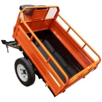 Remorca motocultor RURIS 550S, capacitate incarcare 550 kg, basculare manuala