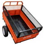 Remorca motocultor RURIS 750S, capacitate incarcare 750 kg, remorca basculabila, obloane detasabile