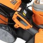 Masina de tuns gazon pe acumulator RURIS RXI RXRI 4645Ae, autopropulsie, latime taiere 460 mm, inaltime lucru 25-80 mm, Li-Ion 20 V 5 Ah, incarcator