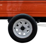 Remorca motocultor RURIS 750S, capacitate incarcare 750 kg, remorca basculabila, obloane detasabile