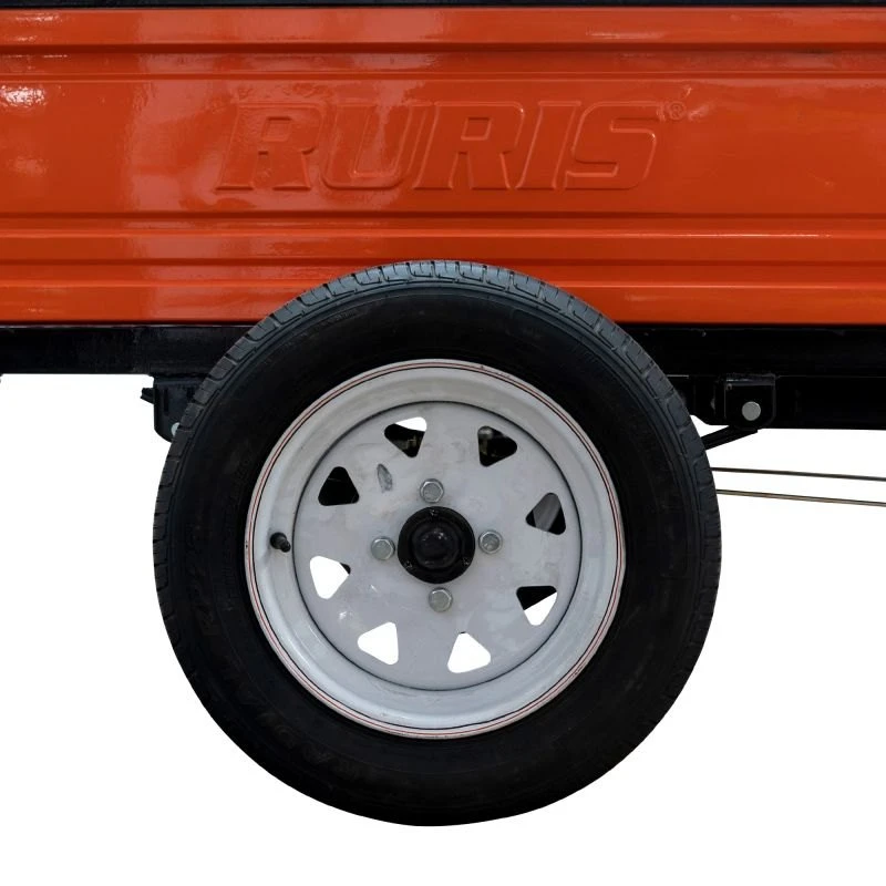 Remorca motocultor RURIS 750S, capacitate incarcare 750 kg, remorca basculabila, obloane detasabile