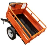 Remorca motocultor RURIS 550S, capacitate incarcare 550 kg, basculare manuala
