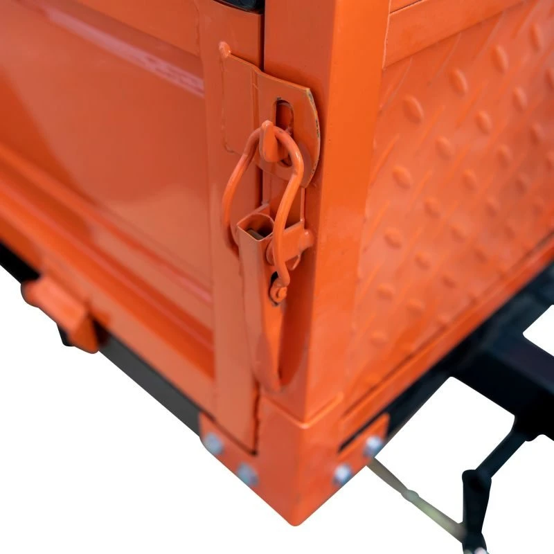 Remorca motocultor RURIS 750S, capacitate incarcare 750 kg, remorca basculabila, obloane detasabile