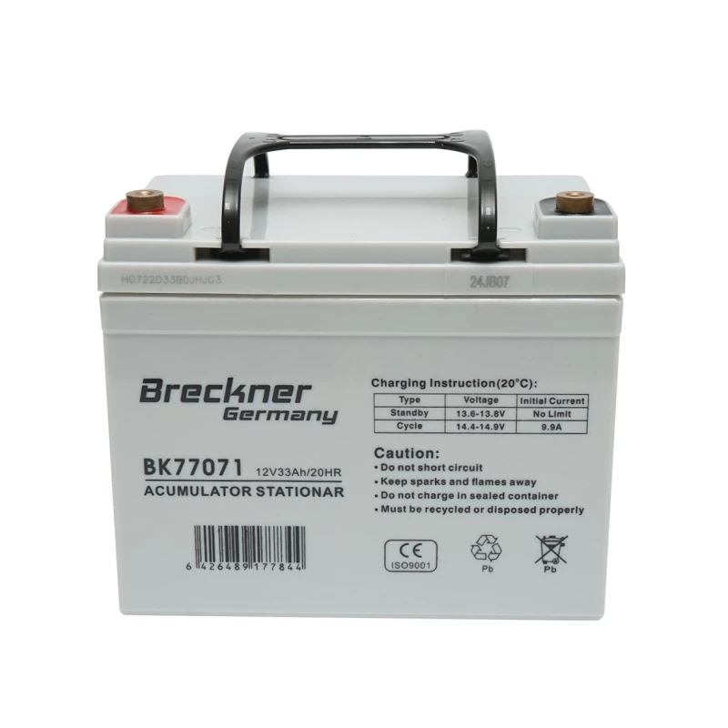 Baterie sistem solar cu gel 12V 33Ah 20HR 196x130x155mm FCG12-33 Breckner Germany