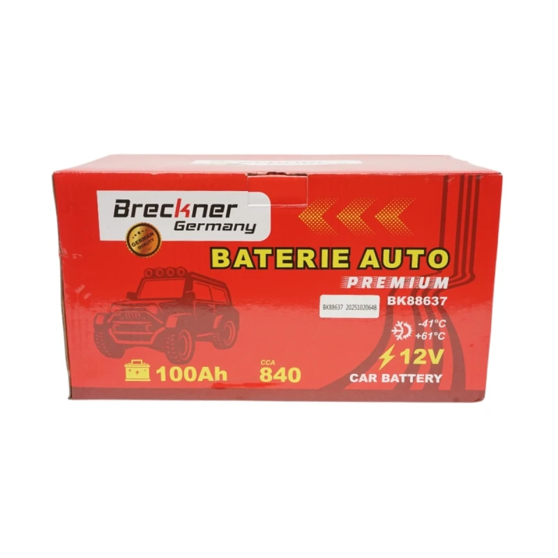 Acumulator, baterie auto 100Ah, 840A, 12V BRECKNER PREMIUM