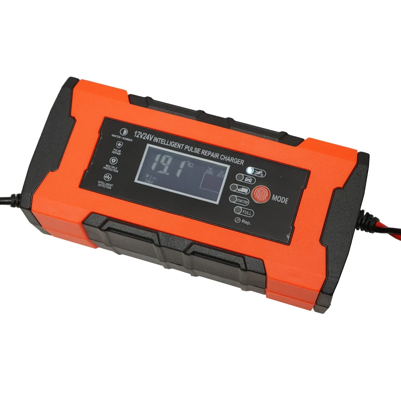 Redresor, incarcator digital baterie 12V 10A/24V 5A plumb acid, functie inteligenta reparare impuls