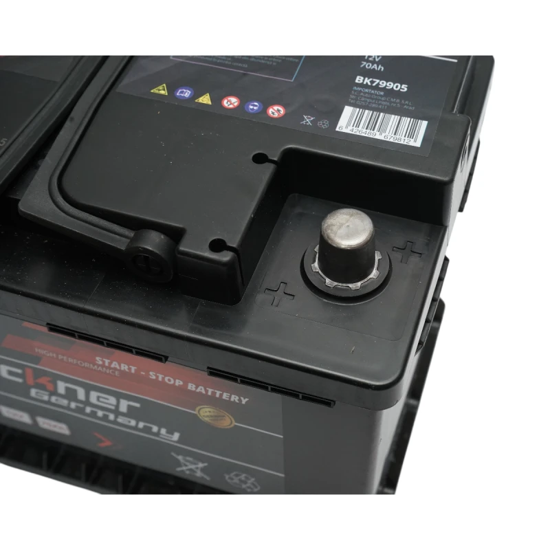 Baterie auto AGM start-stop 12V, 70Ah, 760A la pornire 275x175x195mm Breckner Germany