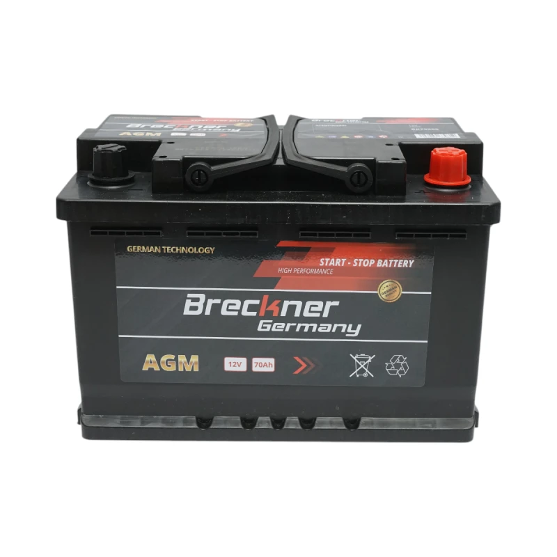 Baterie auto AGM start-stop 12V, 70Ah, 760A la pornire 275x175x195mm Breckner Germany