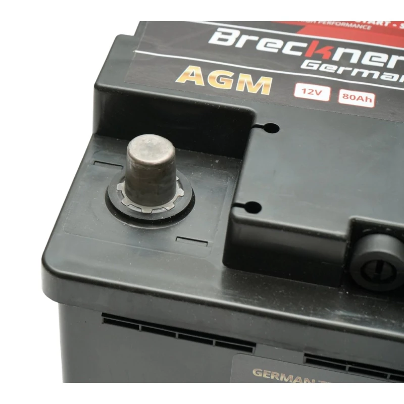 Baterie auto AGM start-stop 12V, 80Ah, 950A la pornire 315x175x195mm Breckner Germany