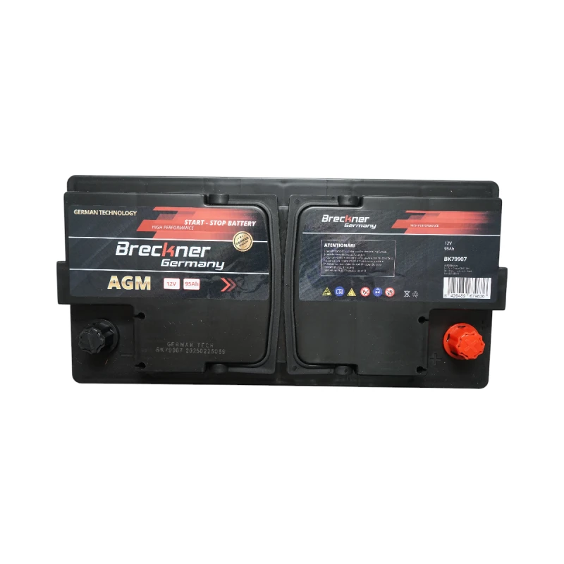 Baterie auto AGM start-stop 12V, 95Ah, 1000A la pornire 350x175x195mm Breckner Germany
